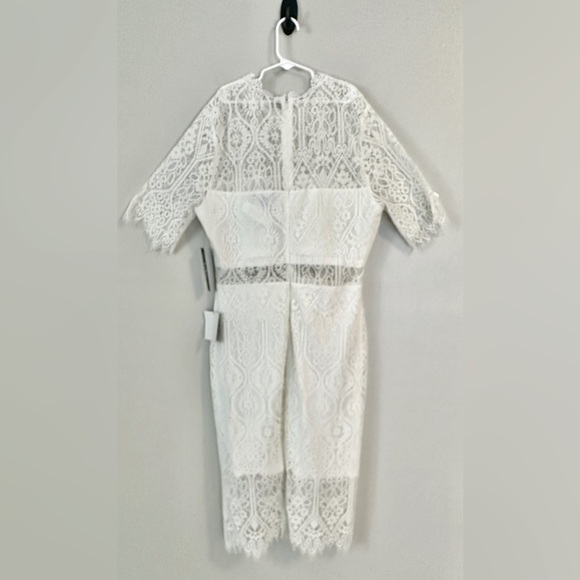 LULU’S Remarkable White Lace Dress size Large. New with tag - Picture 10 of 16